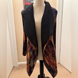 Turkish Pleated Funky Reversible Couture Art-to-Wear Jacket